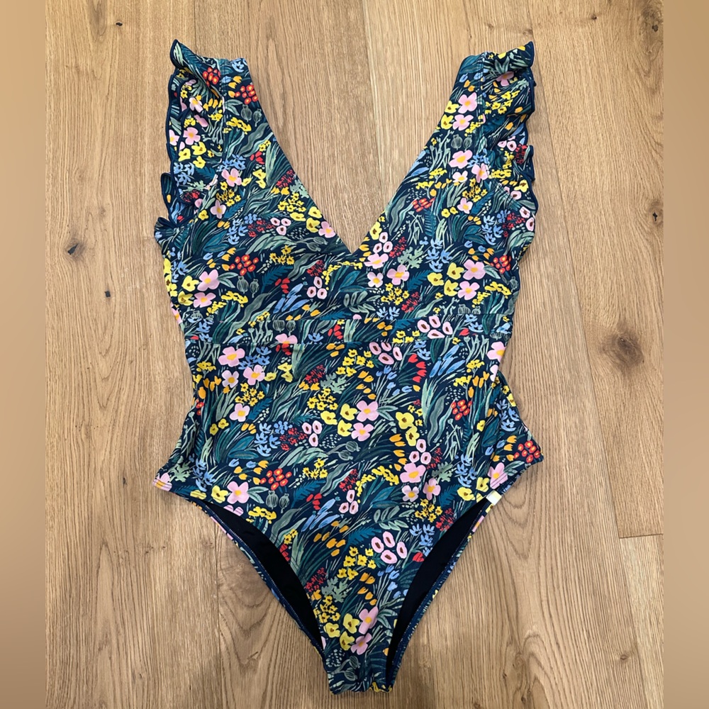 Floral Ruffle One-Piece Swimsuit